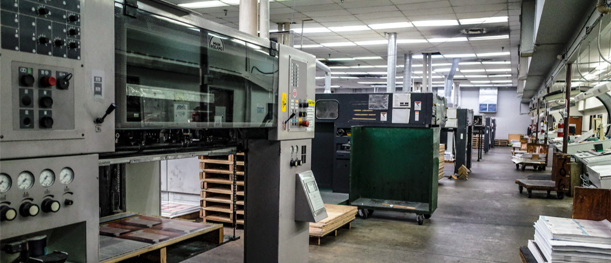 commercial printing press